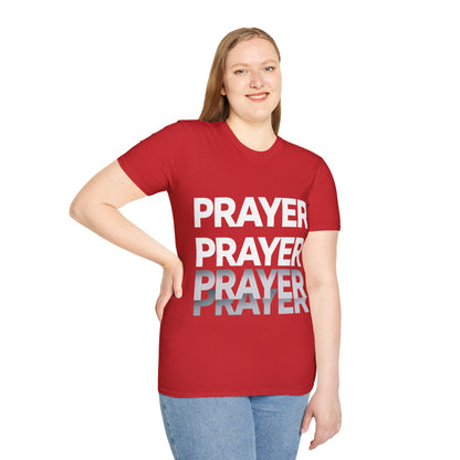 Prayer Repeat T-Shirt | Bold Spiritual Graphic Tee Gift