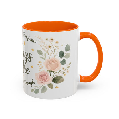 Christian Coffee Mug - "God Says You Are" Floral Inspirational Mug (11/15oz)