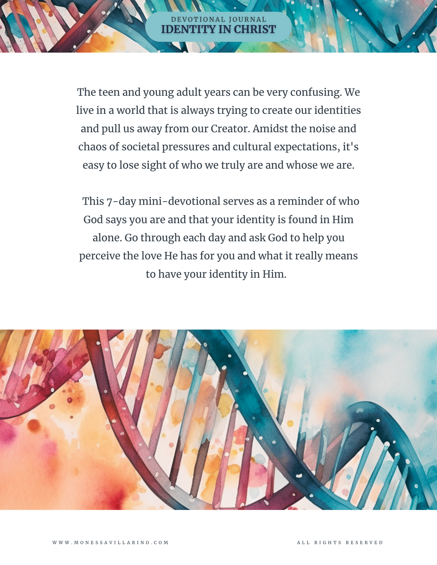 My Identity In Christ A 7-Day Devotional with Journal Prompts for Teens & Young Adults