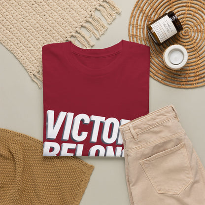 Victory Belongs to Jesus T-Shirt — Heavyweight Christian Faith Tee