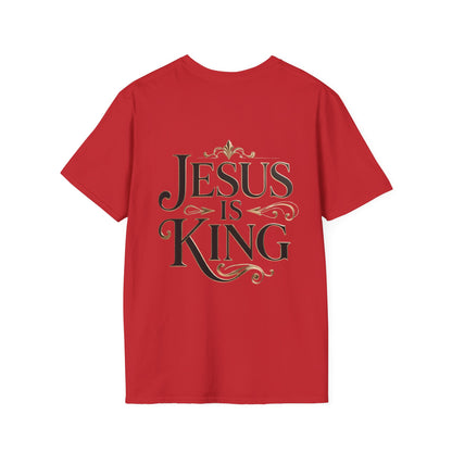 Jesus Is King T-Shirt — Christian Faith Graphic Tee, Inspirational Worship Shirt