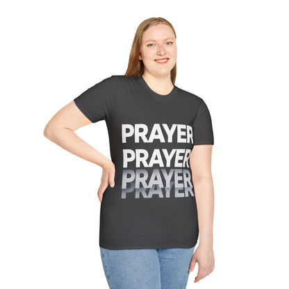 Prayer Repeat T-Shirt | Bold Spiritual Graphic Tee Gift