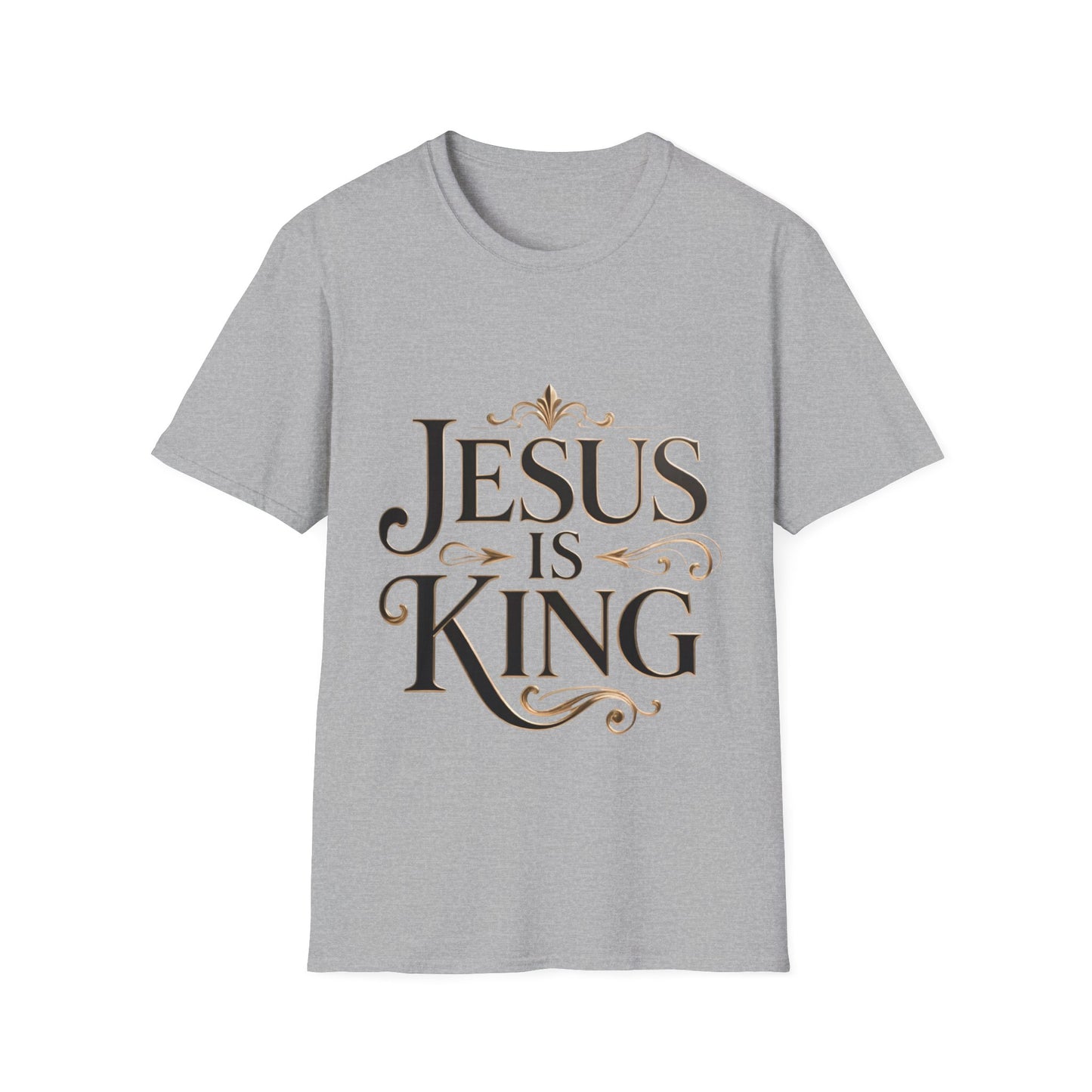 Jesus Is King T-Shirt — Christian Faith Graphic Tee, Inspirational Worship Shirt