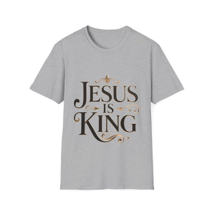 Jesus Is King T-Shirt — Christian Faith Graphic Tee, Inspirational Worship Shirt