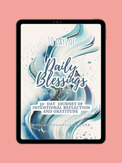 30 Days of Daily Blessings 30-Day journey of intentional reflection and gratitude | Digital Download | A4 Canva Editable
