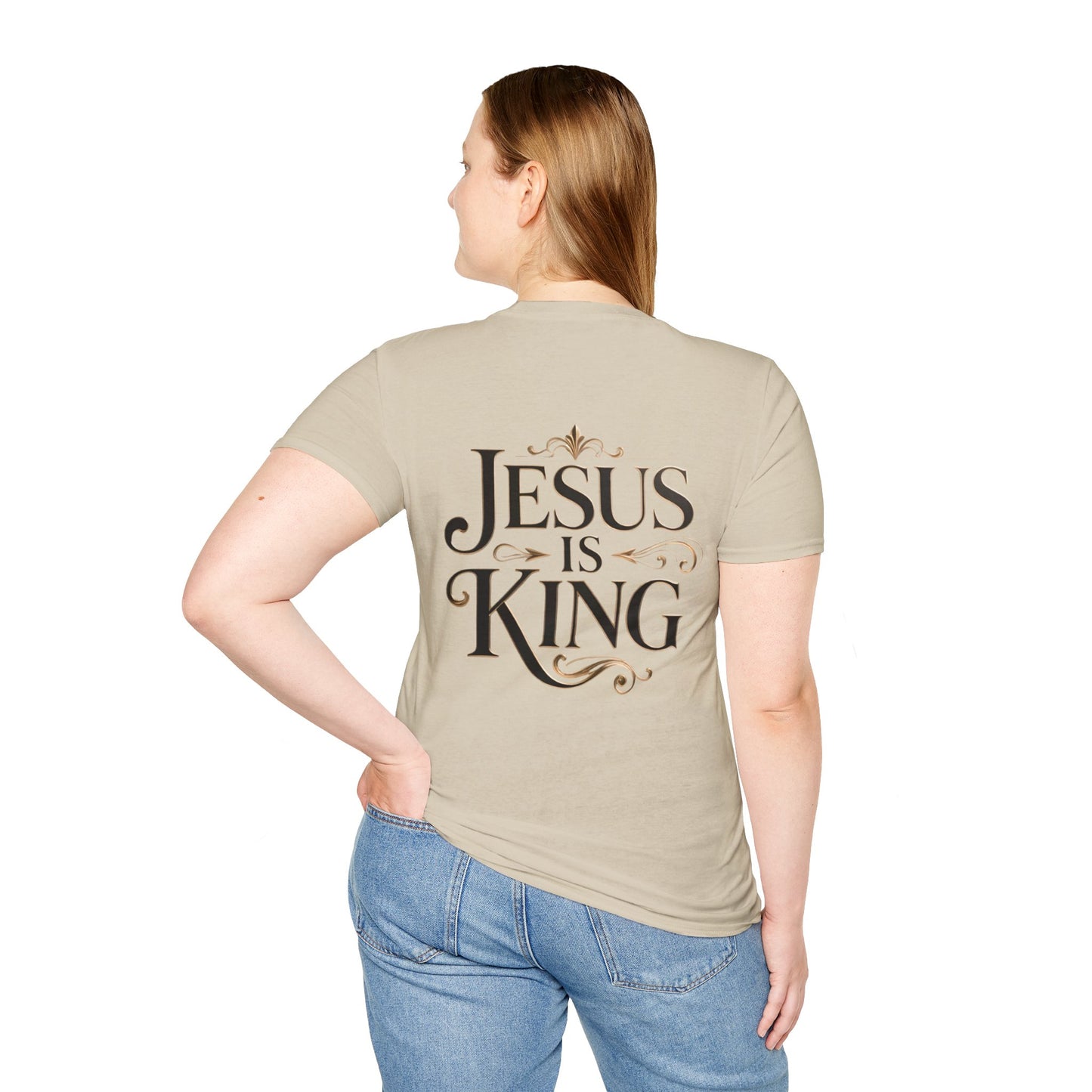 Jesus Is King T-Shirt — Christian Faith Graphic Tee, Inspirational Worship Shirt