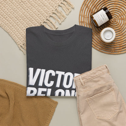 Victory Belongs to Jesus T-Shirt — Heavyweight Christian Faith Tee