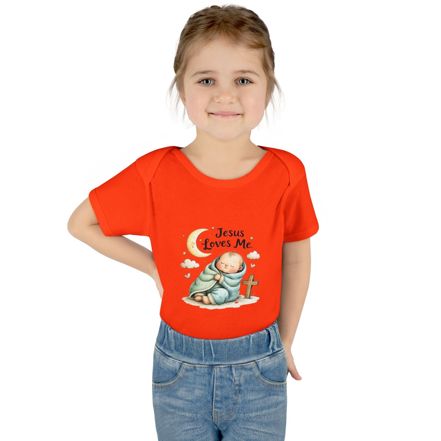 Jesus Loves Me Baby Bodysuit - Infant Christian Onesie for Newborns