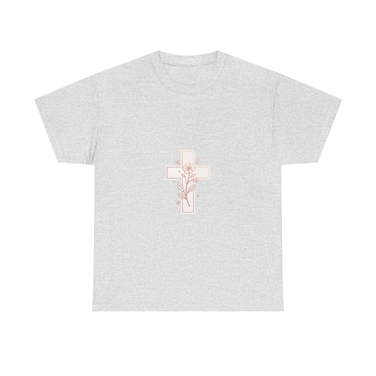 Floral Cross Tee — Delicate Bloom Christian T-Shirt | Meaningful gifts for teens and adults