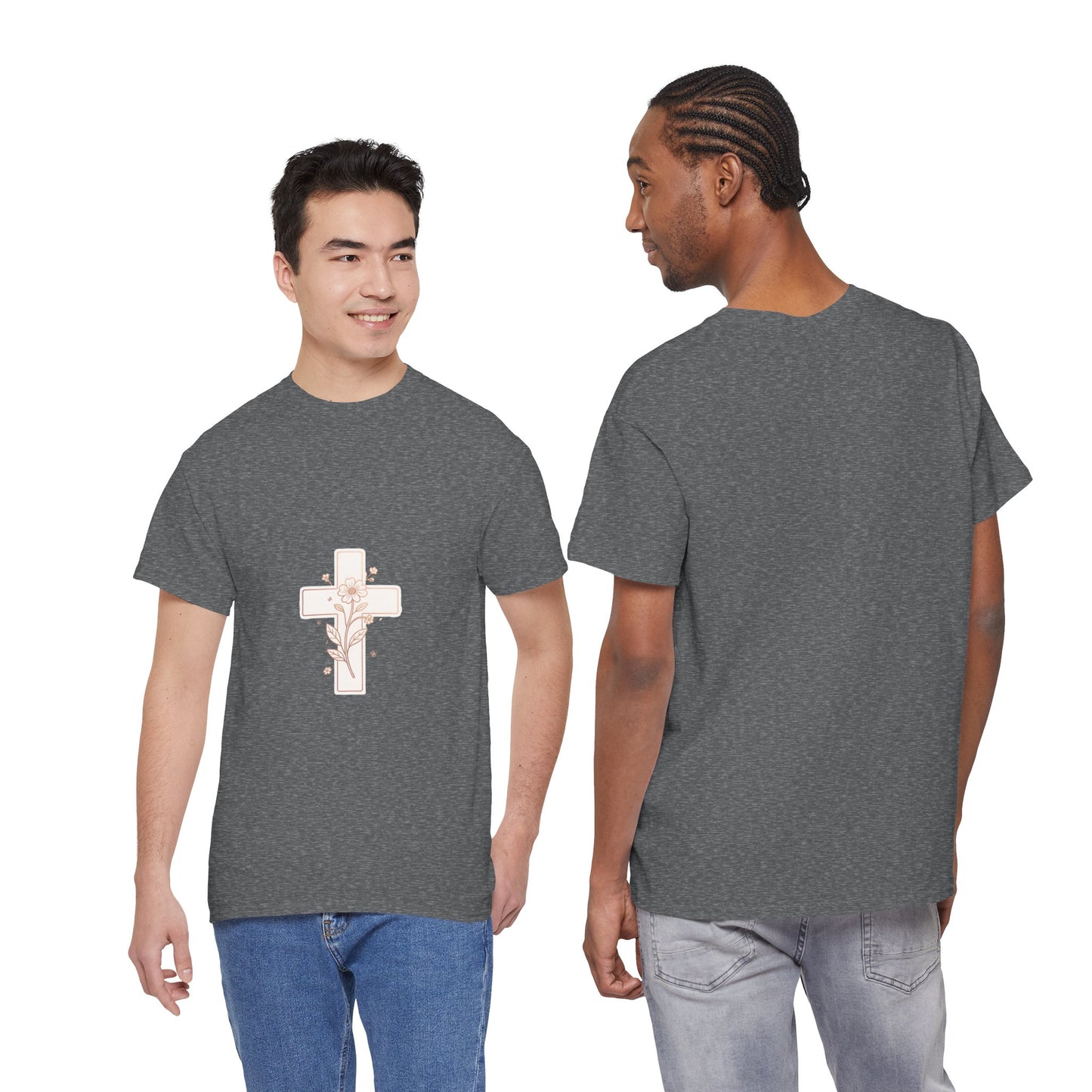 Floral Cross Tee — Delicate Bloom Christian T-Shirt | Meaningful gifts for teens and adults