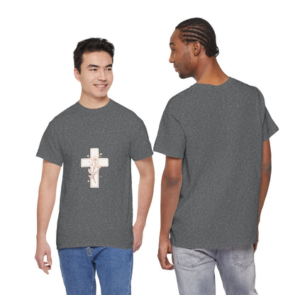 Floral Cross Tee — Delicate Bloom Christian T-Shirt | Meaningful gifts for teens and adults