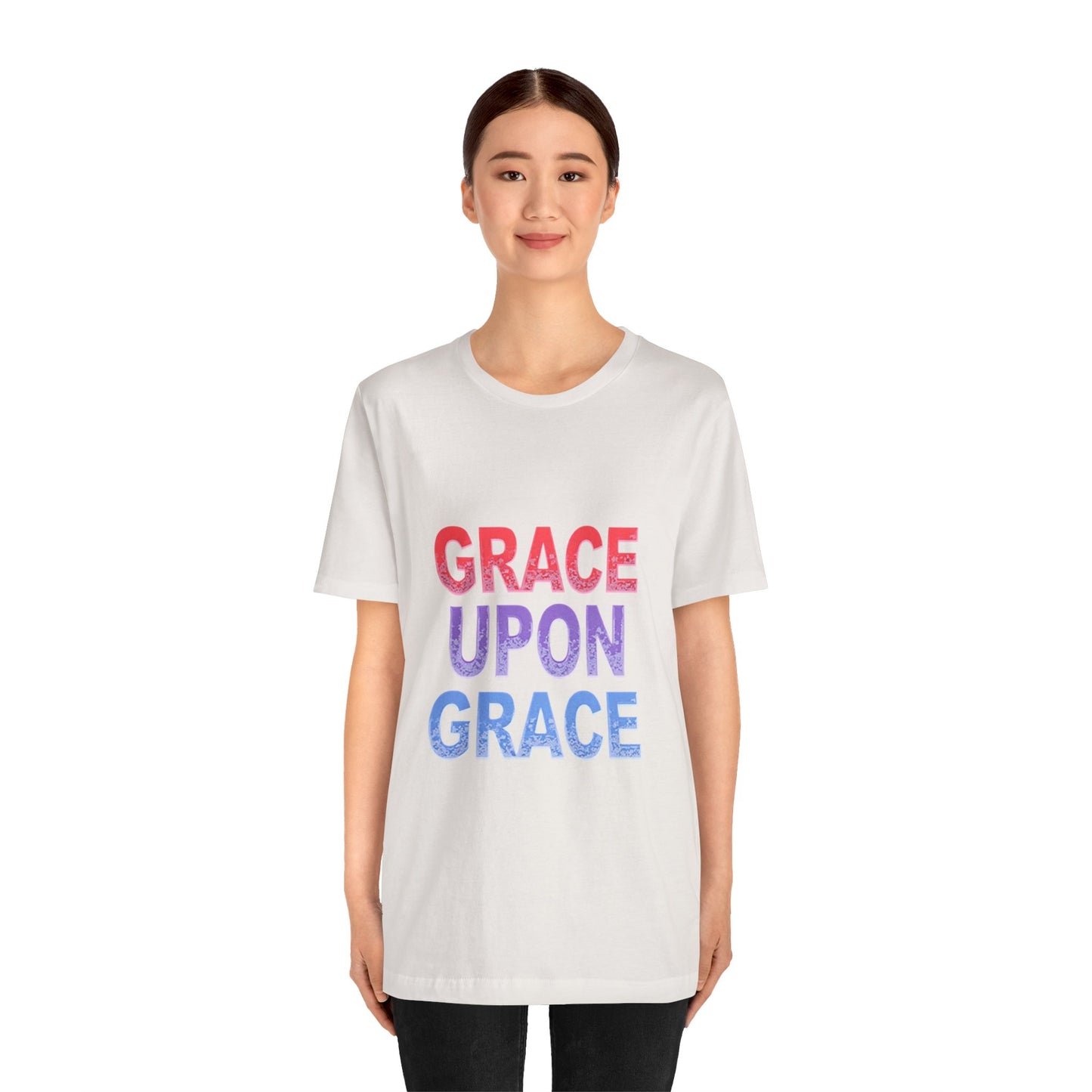 Inspirational Grace Upon Grace Shirt | Christian Typography Tee | Thoughtful Gift Idea