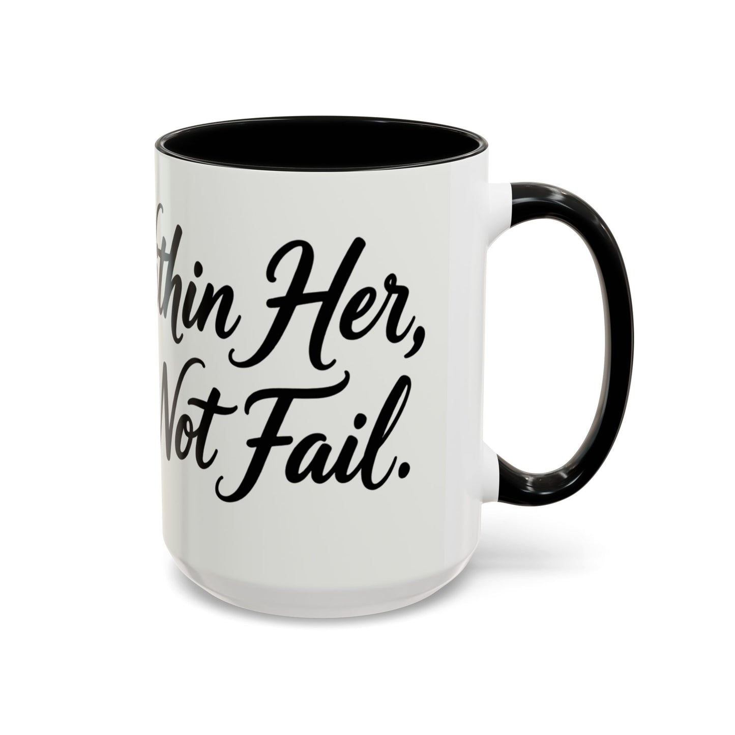 Inspirational Script Coffee Mug — "Strength Lives in Small, Steady Moments" (11/15 oz)
