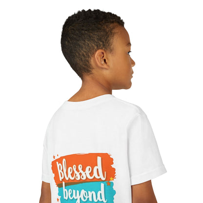 Blessed Beyond Measure Youth Tee | Inspirational Kids Shirt, Faith Design
