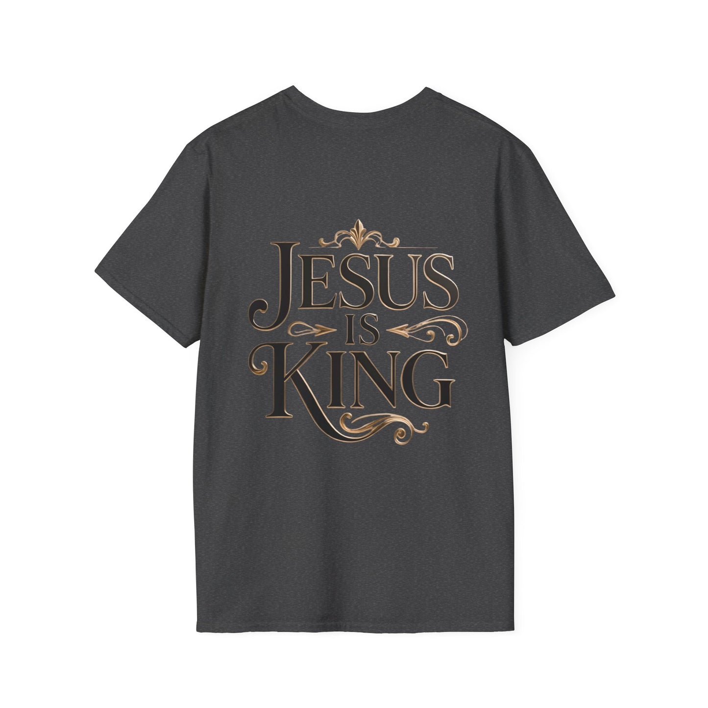 Jesus Is King T-Shirt — Christian Faith Graphic Tee, Inspirational Worship Shirt