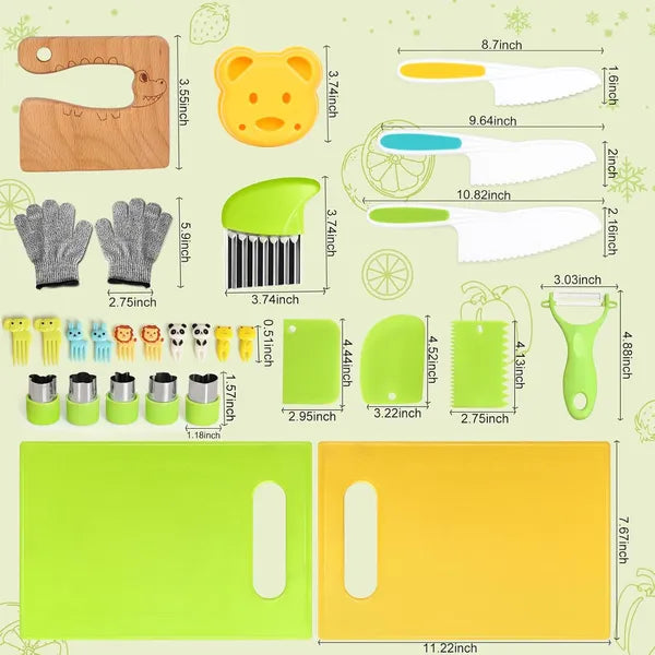 Kids Knives Set Kitchen Tools Kids Safe af7205ddb339f9f96a4d3ab9ea9f44ae