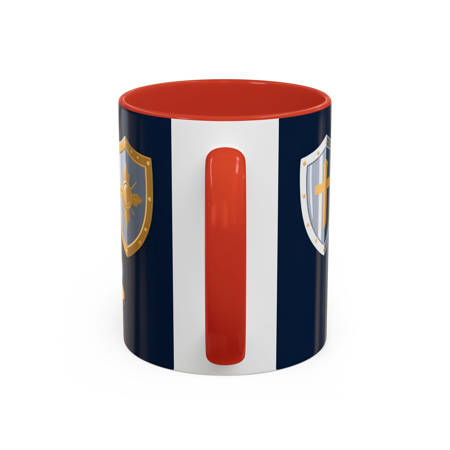 Christian Knight Coffee Mug — “Suit Up Daily” Accent Ceramic Mug