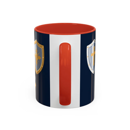 Christian Knight Coffee Mug — “Suit Up Daily” Accent Ceramic Mug