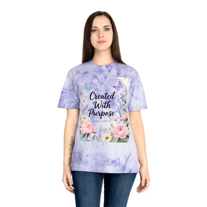 Created With Purpose Floral T‑Shirt Meaningful Gifts