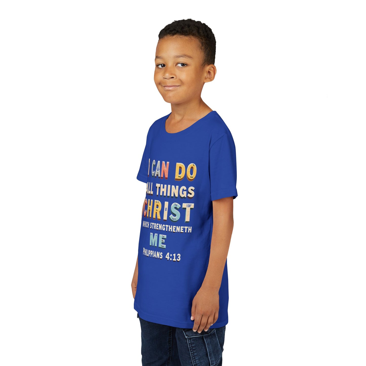 I Can Do All Things Christ Youth Tee | Philippians 4:13 Christian Kids Shirt