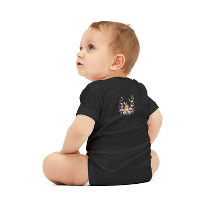 Floral Bunny Infant One-Piece Bodysuit