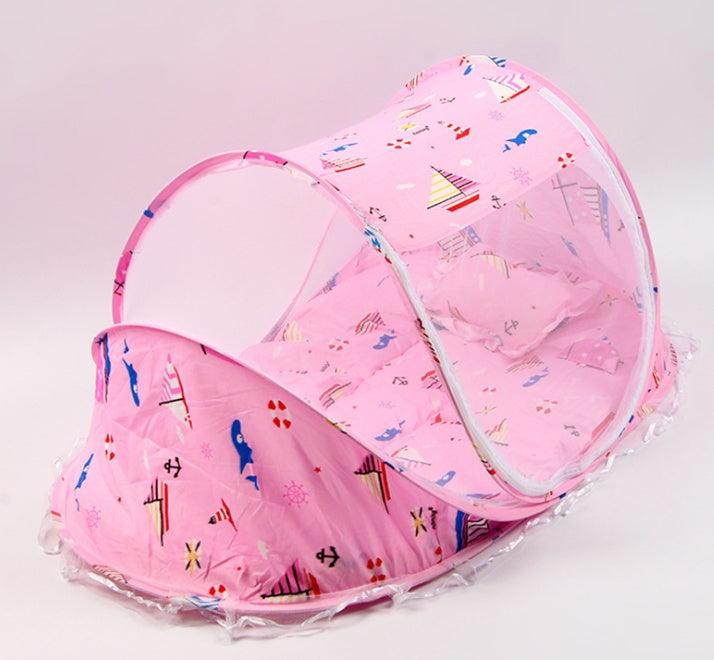 Foldable Baby Bed Net With Pillow Net 2pieces Set 406fc625b3bfde1bf6f605fc82f79c3a