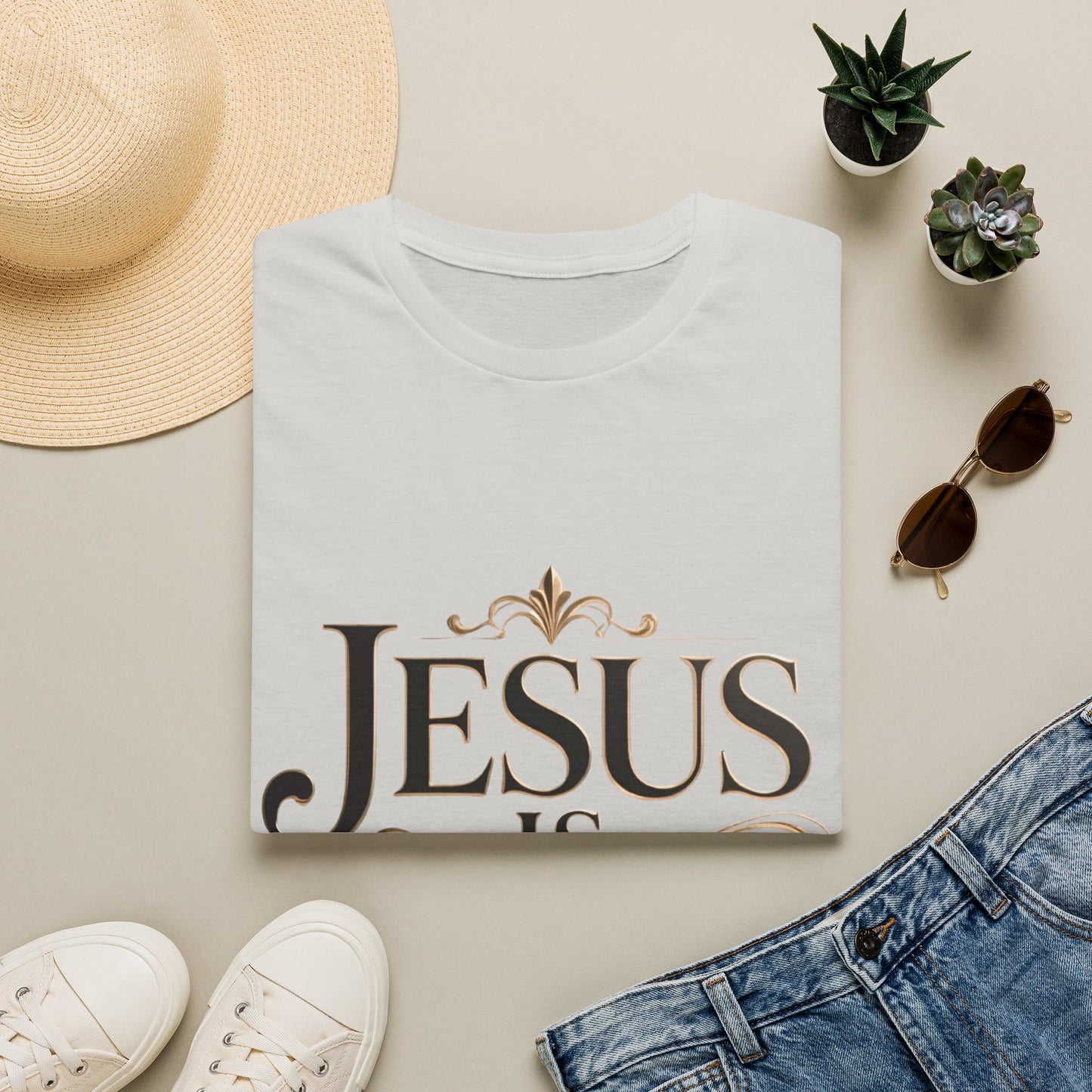 Jesus Is King T-Shirt — Christian Faith Graphic Tee, Inspirational Worship Shirt