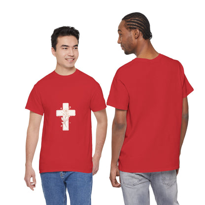 Floral Cross Tee — Delicate Bloom Christian T-Shirt | Meaningful gifts for teens and adults