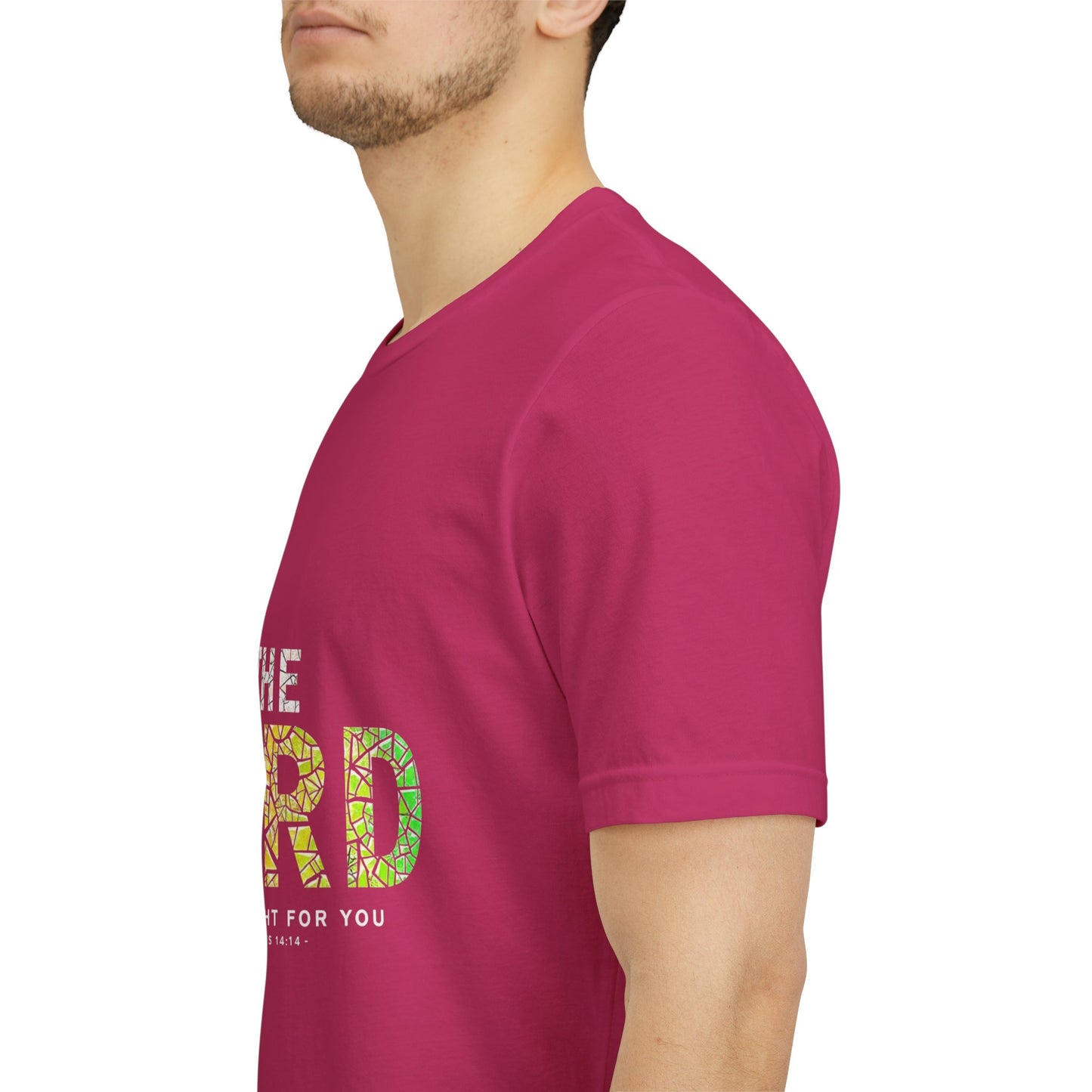 The LORD multicolor mosaic Tee | T-Shirt, Christian faith typography