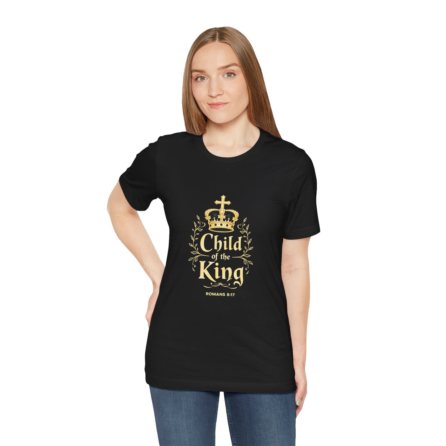 Child of the King T-Shirt | Romans 8:17 Christian Crown Tee | Perfect Gift for Believers  | Thoughtful Christian Gift