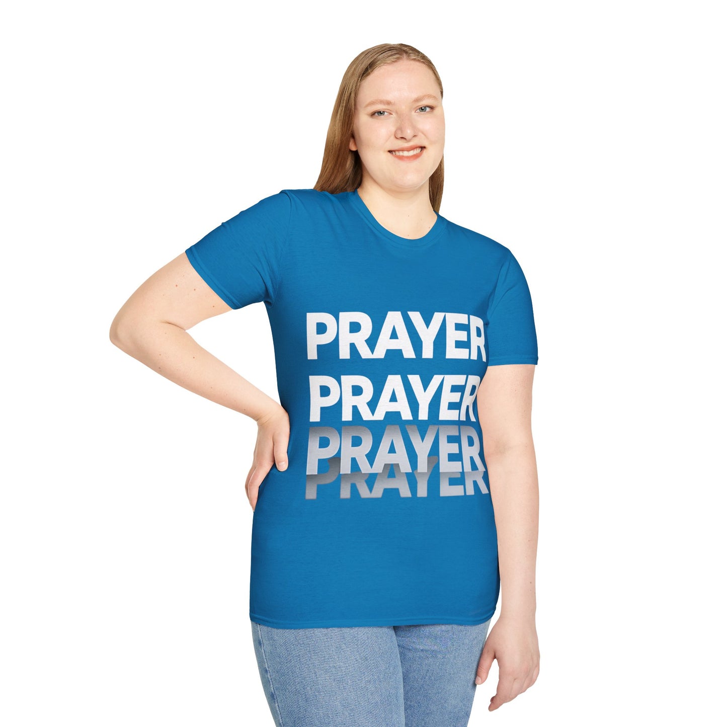 Prayer Repeat T-Shirt | Bold Spiritual Graphic Tee Gift