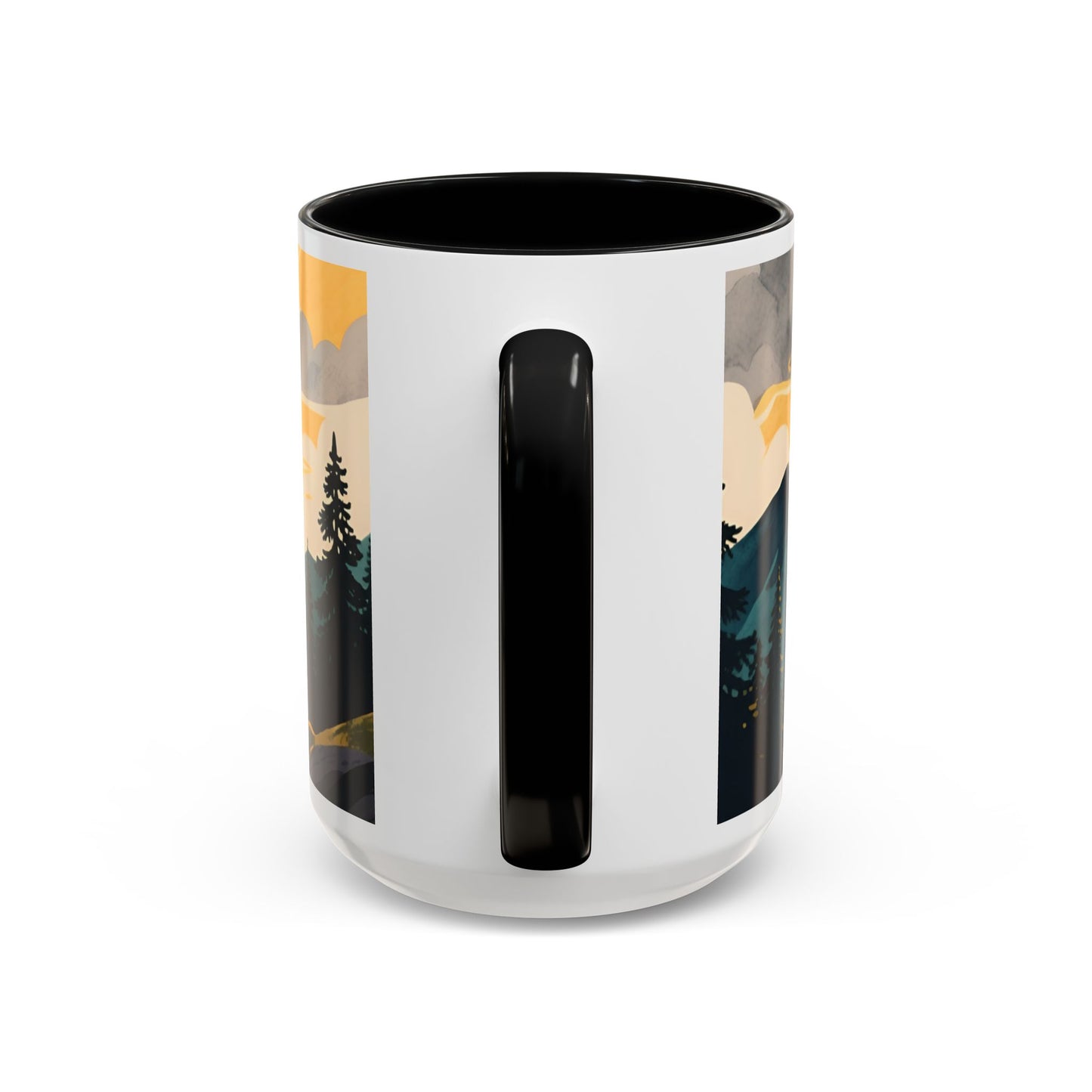 Faith Can Move Mountains Coffee Mug — Matthew 17:20 Inspirational Accent Mug