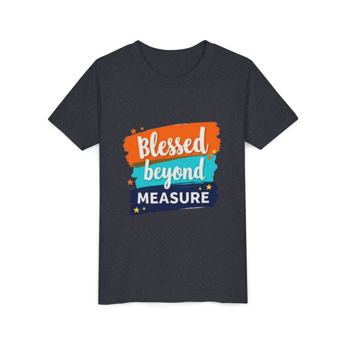 Blessed Beyond Measure Youth Tee | Inspirational Kids Shirt, Faith Design