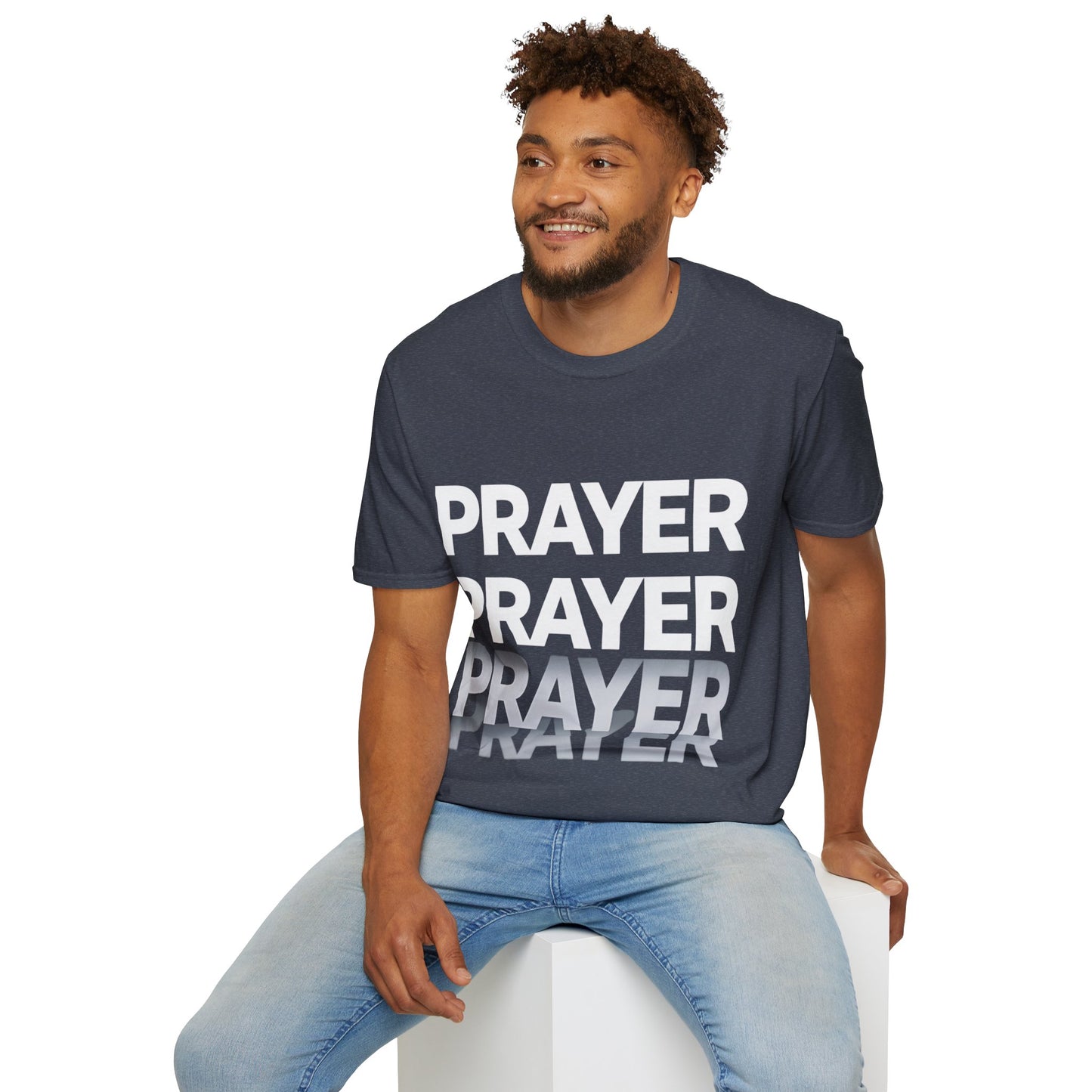Prayer Repeat T-Shirt | Bold Spiritual Graphic Tee Gift
