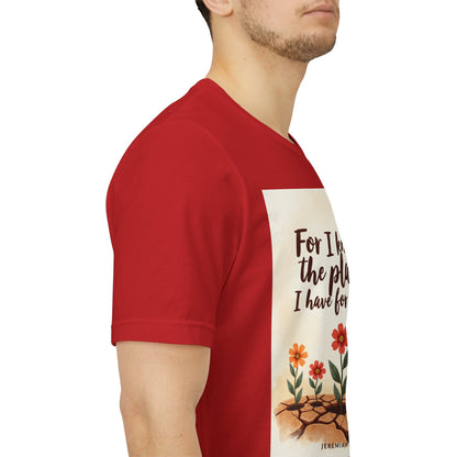 For I Know The Plans I Have For You tee | Jeremiah 29:11 floral roots scripture shirt | Meaningful Gift for Teens and Adults
