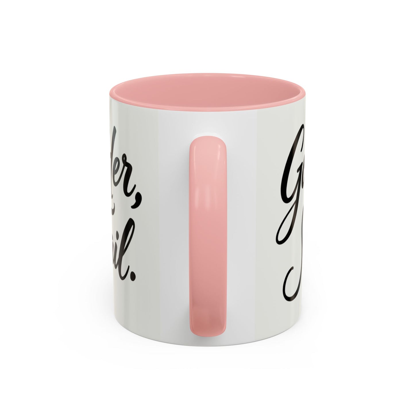 Inspirational Script Coffee Mug — "Strength Lives in Small, Steady Moments" (11/15 oz)