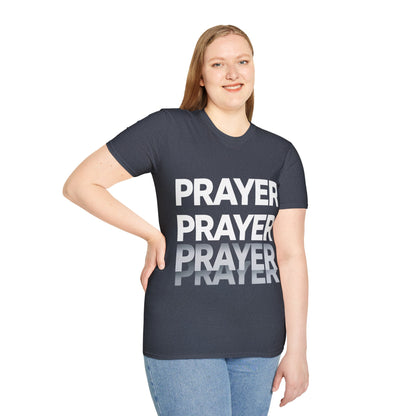 Prayer Repeat T-Shirt | Bold Spiritual Graphic Tee Gift