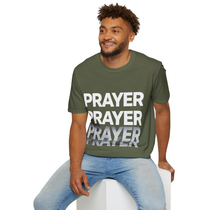 Prayer Repeat T-Shirt | Bold Spiritual Graphic Tee Gift