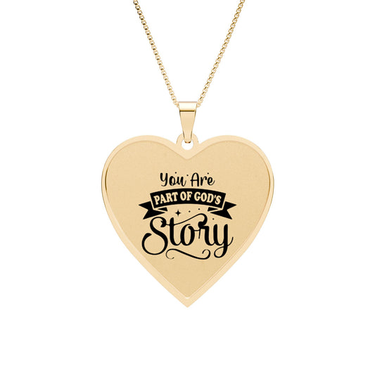 Heart Photo Pendant Necklace Gold Plated
