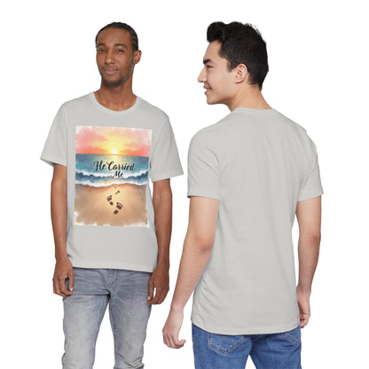 He Carried Me Scripture Tee | Inspirational Christian Faith Shirt