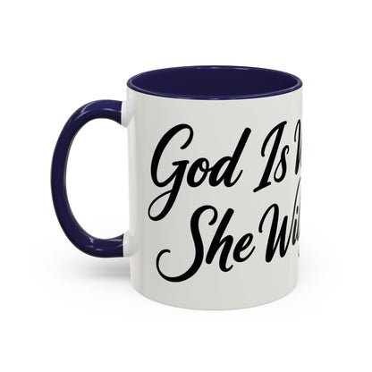 Inspirational Script Coffee Mug — "Strength Lives in Small, Steady Moments" (11/15 oz)
