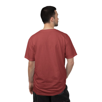 Garment-Dyed Statement Tee — Bold Single-Word Typographic Front