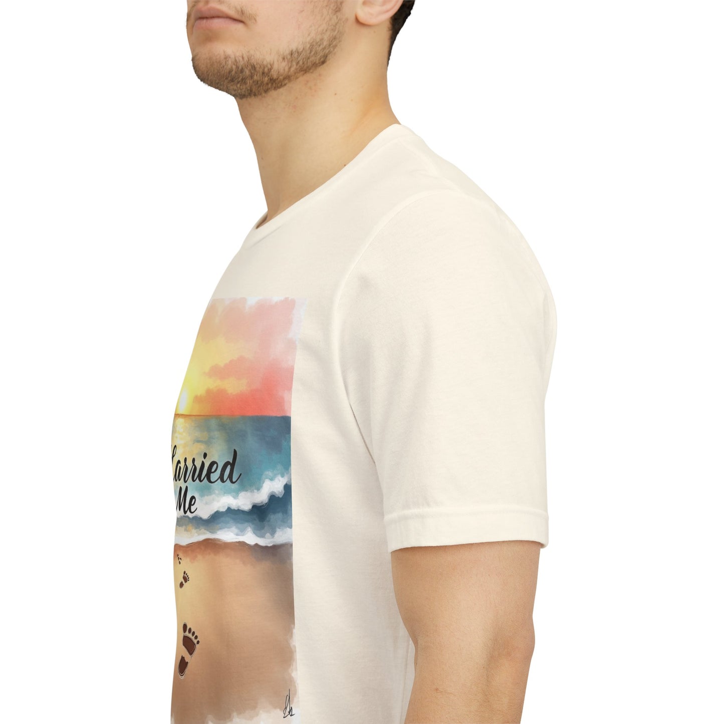 He Carried Me Scripture Tee | Inspirational Christian Faith Shirt
