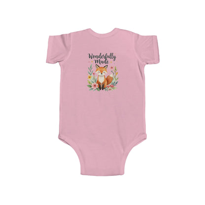Wonderfully Made Baby Bodysuit – Fox Floral Infant Onesie