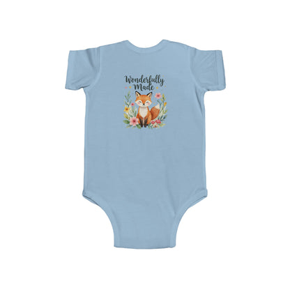 Wonderfully Made Baby Bodysuit – Fox Floral Infant Onesie
