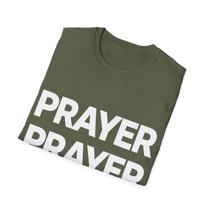 Prayer Repeat T-Shirt | Bold Spiritual Graphic Tee Gift