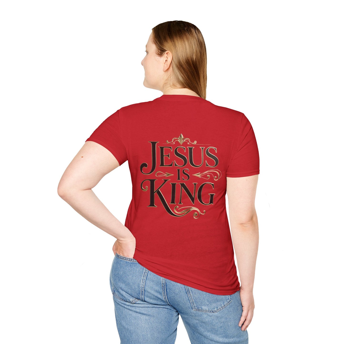 Jesus Is King T-Shirt — Christian Faith Graphic Tee, Inspirational Worship Shirt