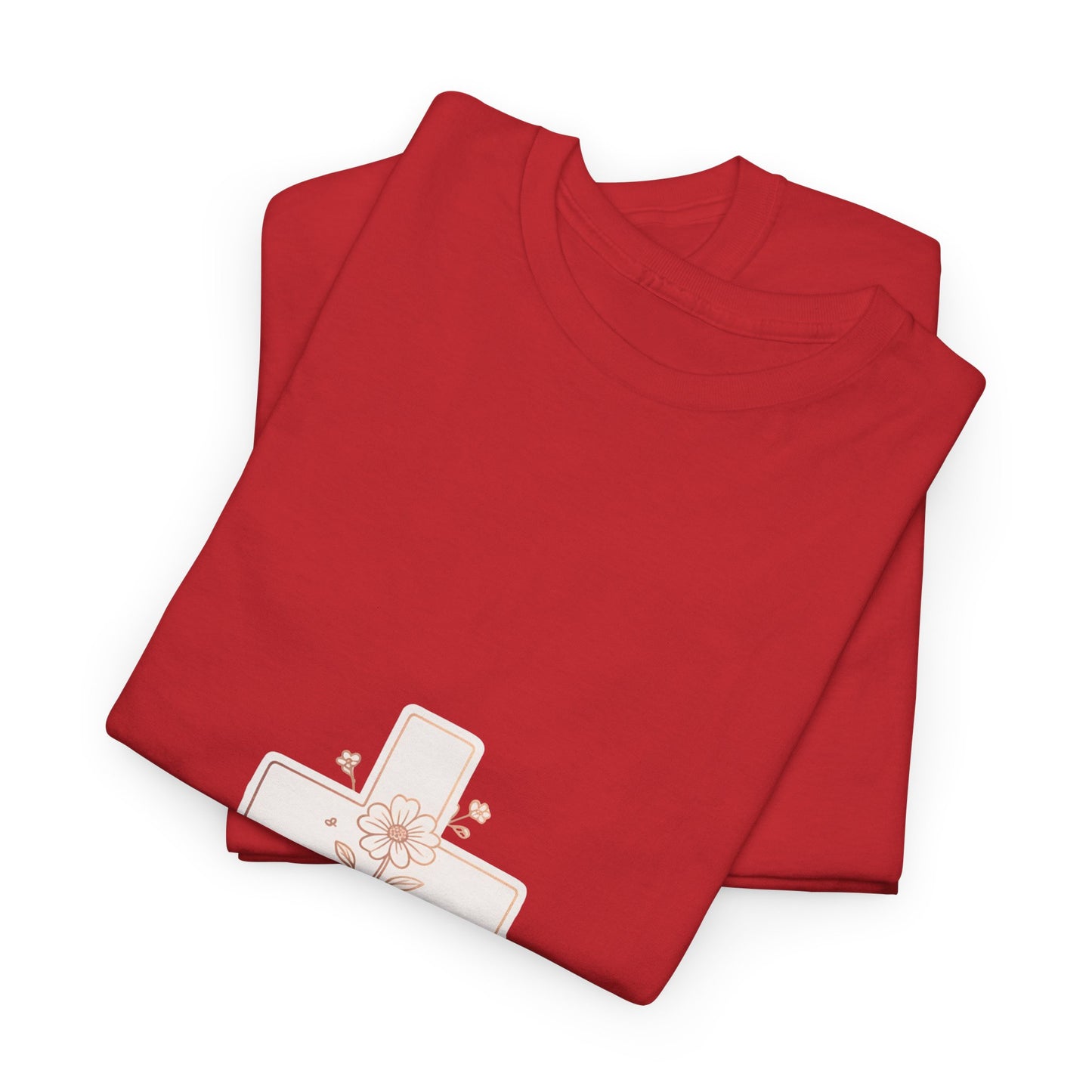 Floral Cross Tee — Delicate Bloom Christian T-Shirt | Meaningful gifts for teens and adults