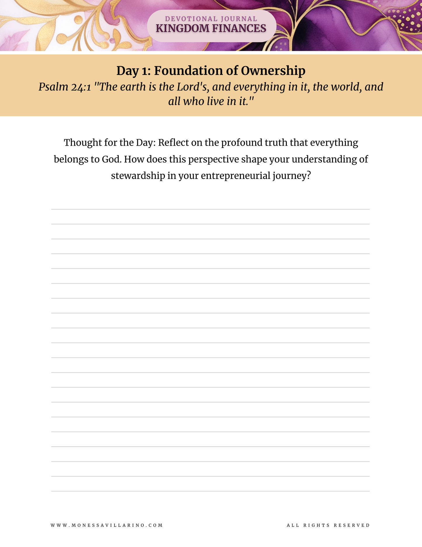 Kingdom Finances A 21-Day Devotional for Christian Entrepreneurs