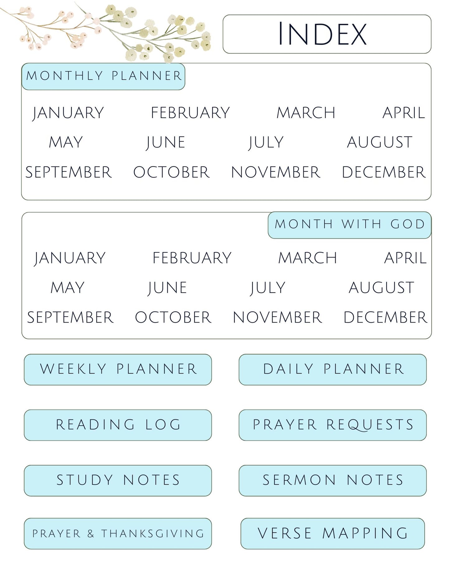 Ocean Blue Edition Digital Planner